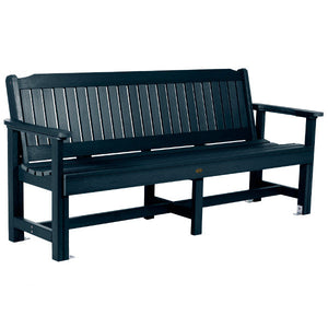 The Sequoia Professional Commercial Grade Exeter 6' Garden Bench Garden Bench Federal Blue