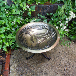 Three Hares Birdbath Birdbath