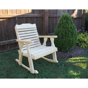 Treated Pine Crossback Rocking Chair Rocking Chair