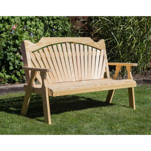 Treated Pine Fanback Garden Bench