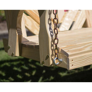 Treated Pine Fanback Porch Swing Porch Swing