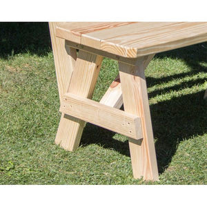 Treated Pine Traditional Garden Bench with Back Garden Bench