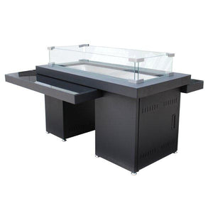 Two Tiered Glass Top Fire Pit Fire Pits