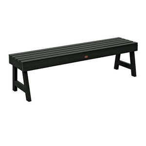 USA Weatherly Backless Picnic Bench Picnic Bench 5ft Wide Bench / Charleston Green