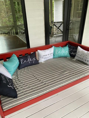 A & L Furniture VersaLoft Mission Hanging Daybed with Chain Daybed Twin / Unfinished