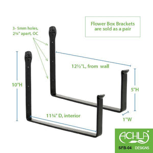 Wall Mount Flower Box Brackets Flower Box Brackets