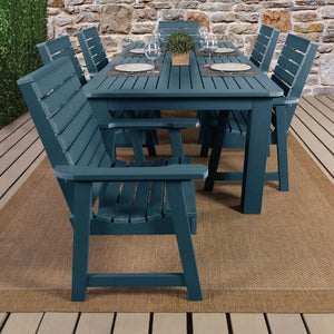 Weatherly 7pc Rectangular Outdoor Dining Set Dining Set