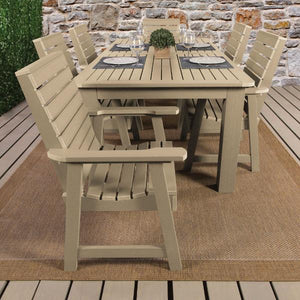 Weatherly 7pc Rectangular Outdoor Dining Set Dining Set