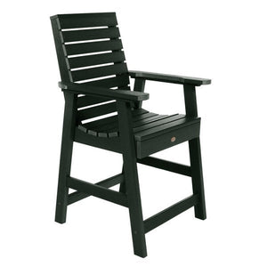 Weatherly Outdoor Counter Height Armchair Dining Chair Charleston Green