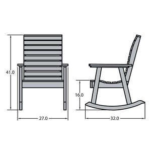 Weatherly Outdoor Rocking Chair Rocking Chair