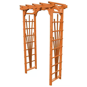 Western Red Cedar Concord Arbor Porch Swing Stand 3ft / Redwood Stain