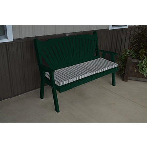 Yellow Pine Fanback Garden Bench - The Charming Bench Company