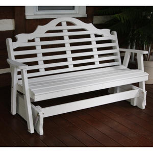 Yellow Pine Marlboro Glider Outdoor Glider