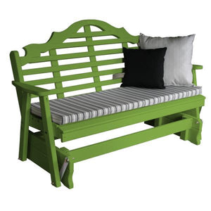 Yellow Pine Marlboro Glider Outdoor Glider