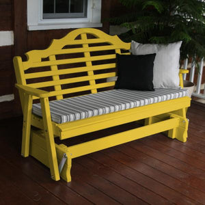 Yellow Pine Marlboro Glider Outdoor Glider 5ft / Canary Yellow Paint