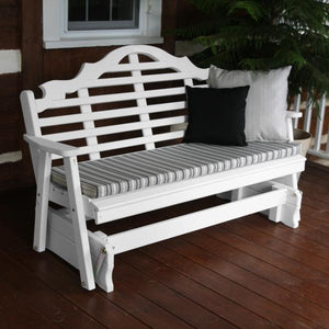 Yellow Pine Marlboro Glider Outdoor Glider 5ft / White Paint