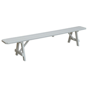 Yellow Pine Traditional Backless Bench – Size 5ft, 6ft, 8ft Picnic Bench
