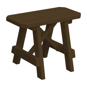 Yellow Pine Traditional Bench Only Picnic Bench 2ft / Coffee Paint