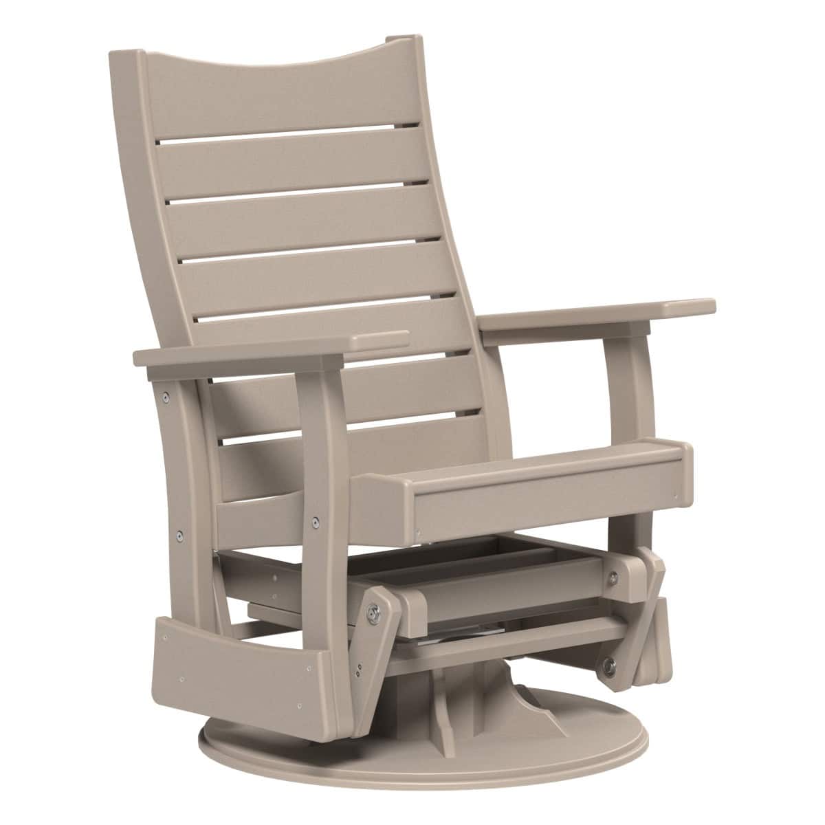 2’ Contour Swivel Glider Porch Swing Weatherwood