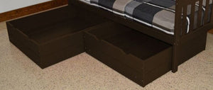 2 Piece Drawers Drawers Full / Coffee Paint