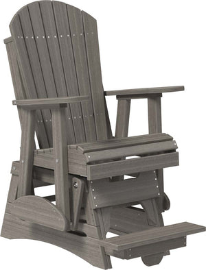 2ft Adirondack Balcony Glider Outdoor Glider 2ft / Coastal Gray