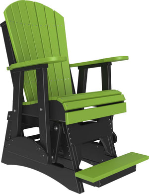 2ft Adirondack Balcony Glider Outdoor Glider 2ft / Lime Green & Black
