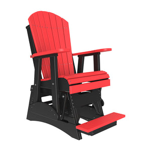 2ft Adirondack Balcony Glider Outdoor Glider 2ft / Red & Black