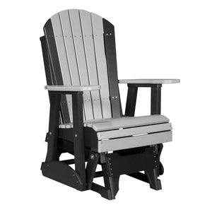 2ft Adirondack Glider Outdoor Glider 2ft / Dove Gray & Black