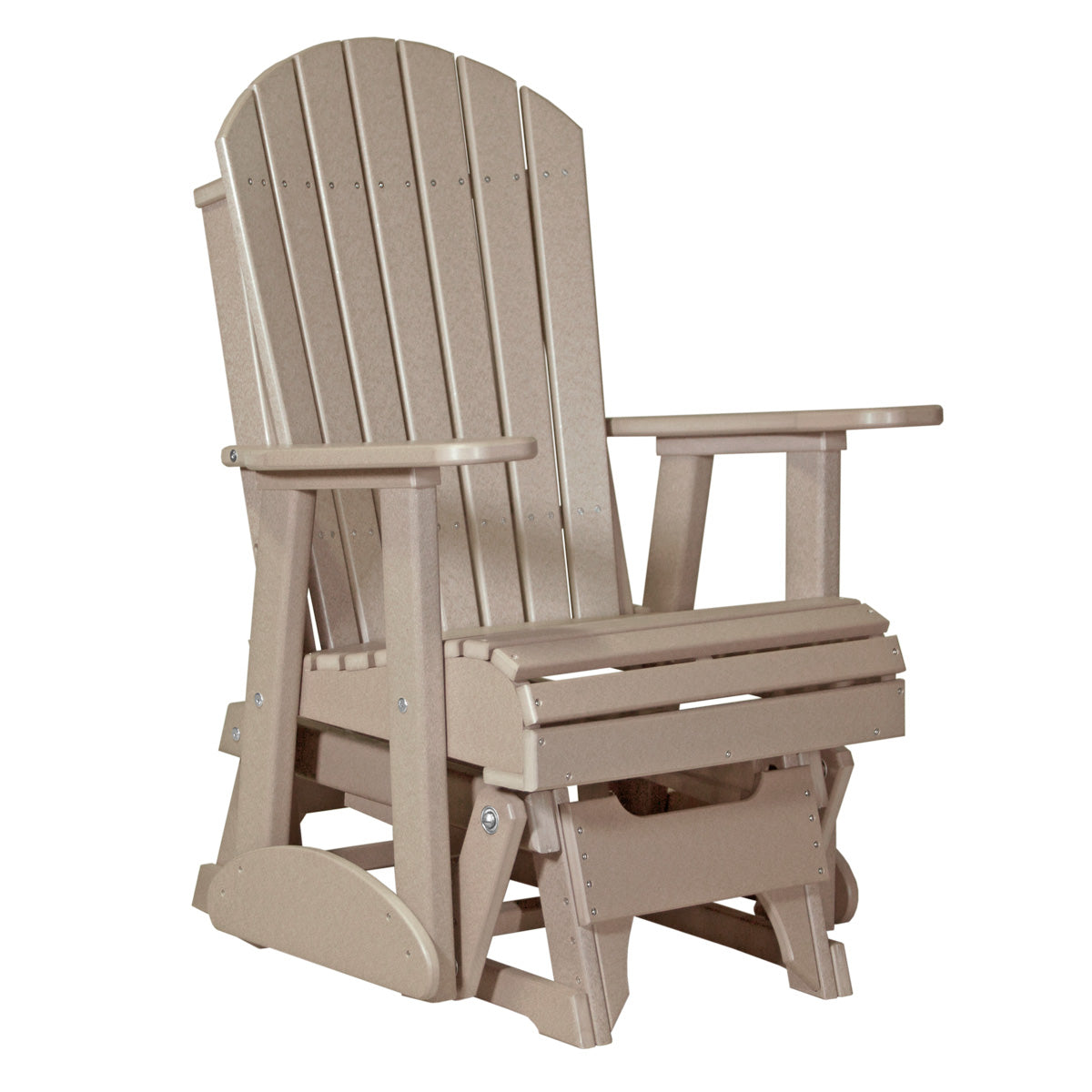 2ft Adirondack Glider Outdoor Glider 2ft / Weatherwood