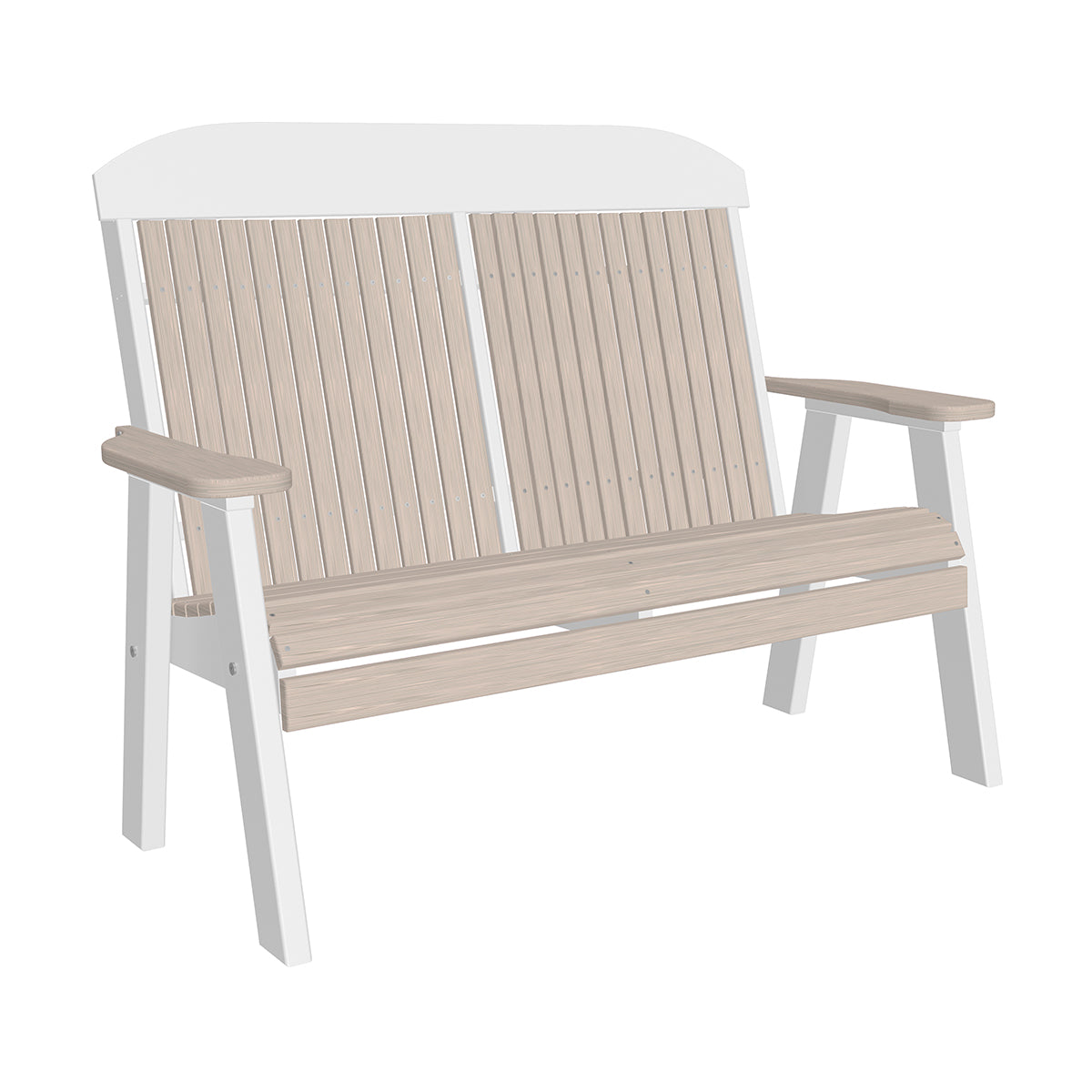 2ft and 4ft Classic Bench by LuxCraft Outdoor Glider 4ft / Birch &amp; White