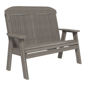 2ft and 4ft Classic Bench by LuxCraft Outdoor Glider 4ft / Coastal Gray
