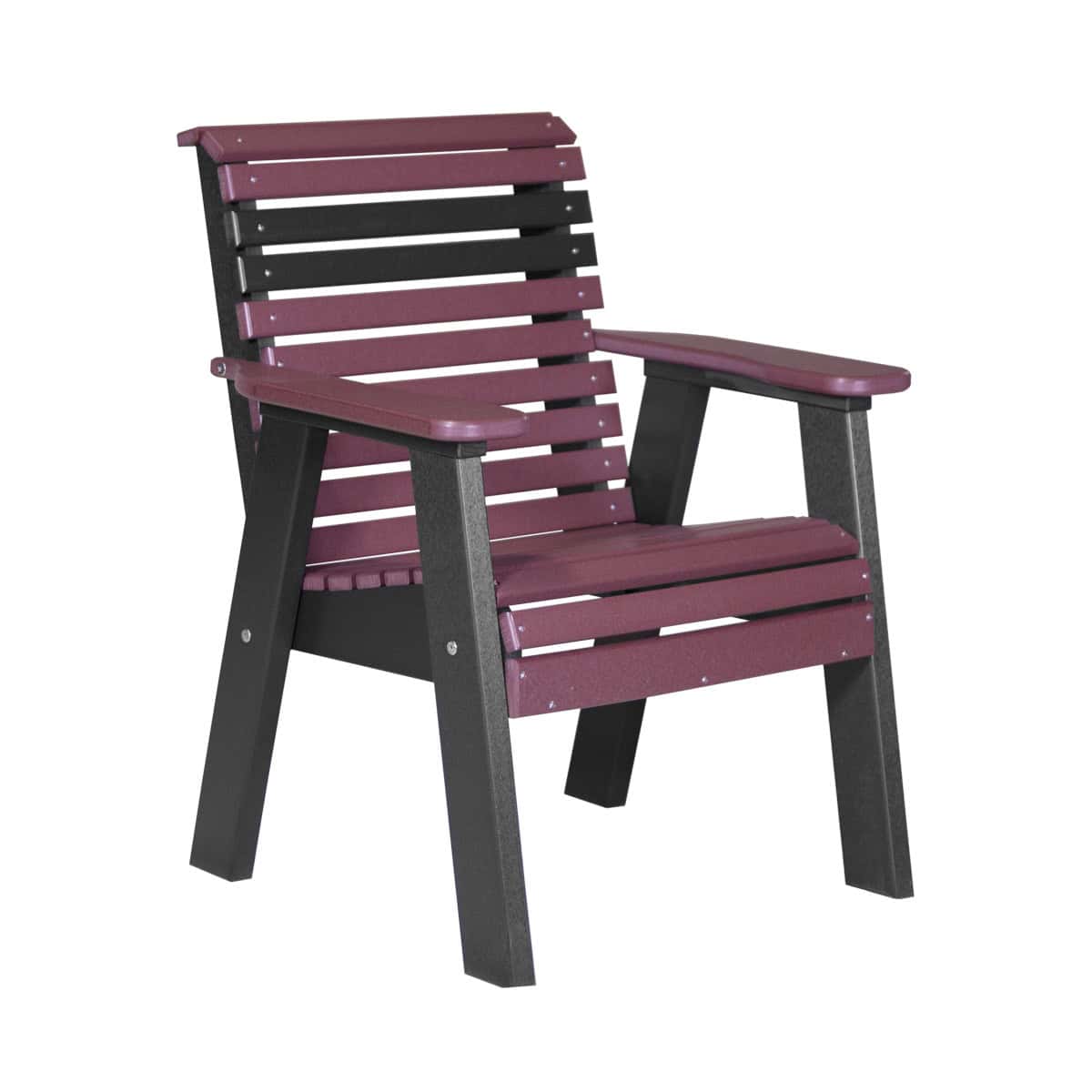 2ft and 4ft Plain Bench by LuxCraft Outdoor Glider 2ft / Cherrywood &amp; Black