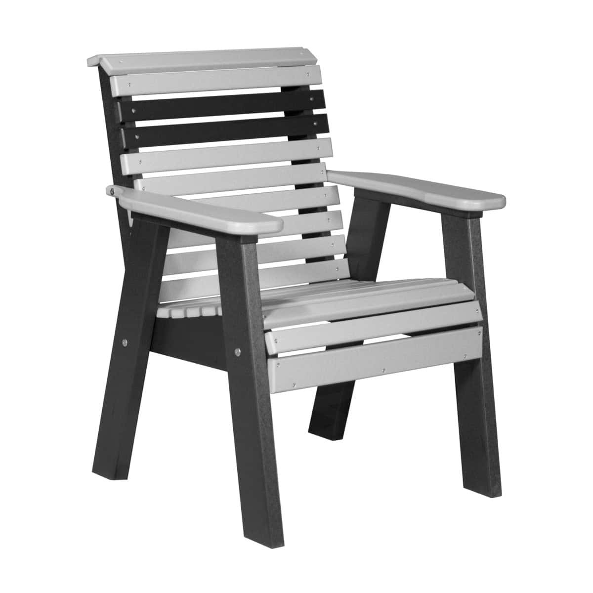 2ft and 4ft Plain Bench by LuxCraft Outdoor Glider 2ft / Dove Gray &amp; Black