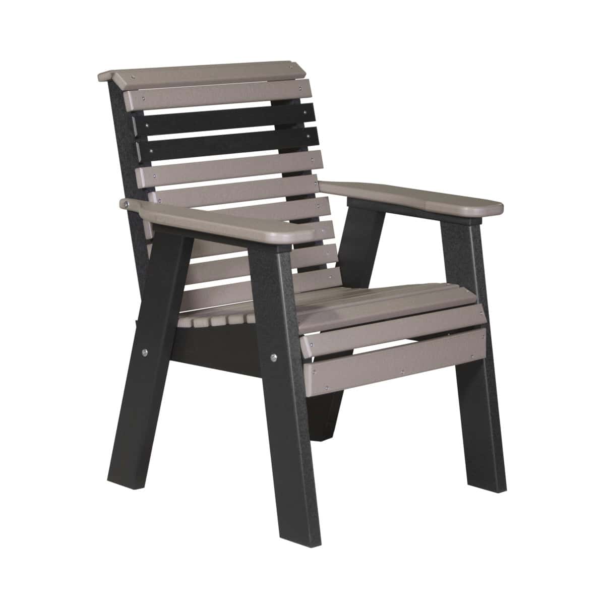 2ft and 4ft Plain Bench by LuxCraft Outdoor Glider 2ft / Weatherwood &amp; Black