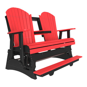 4' and 5' Adirondack Balcony Glider Outdoor Glider 5ft / Red & Black
