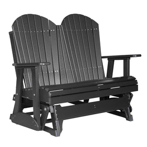 4 ft and 5ft Adirondack Glider Outdoor Glider 4ft / Black