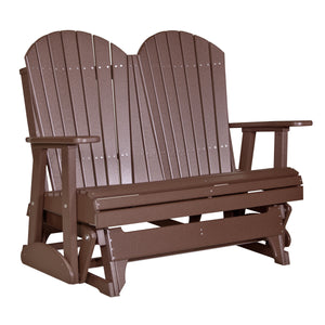 4 ft and 5ft Adirondack Glider Outdoor Glider 4ft / Chestnut Brown
