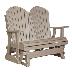4 ft and 5ft Adirondack Glider Outdoor Glider 4ft / Weatherwood