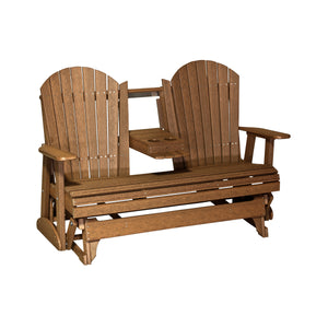 4 ft and 5ft Adirondack Glider Outdoor Glider 5ft / Antique Mahogany