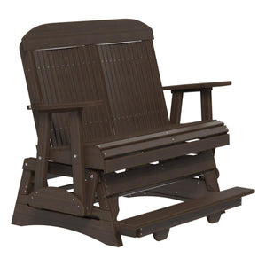 4ft and 5ft Classic Balcony Glider Outdoor Glider 4ft / Brazilian Walnut & Black