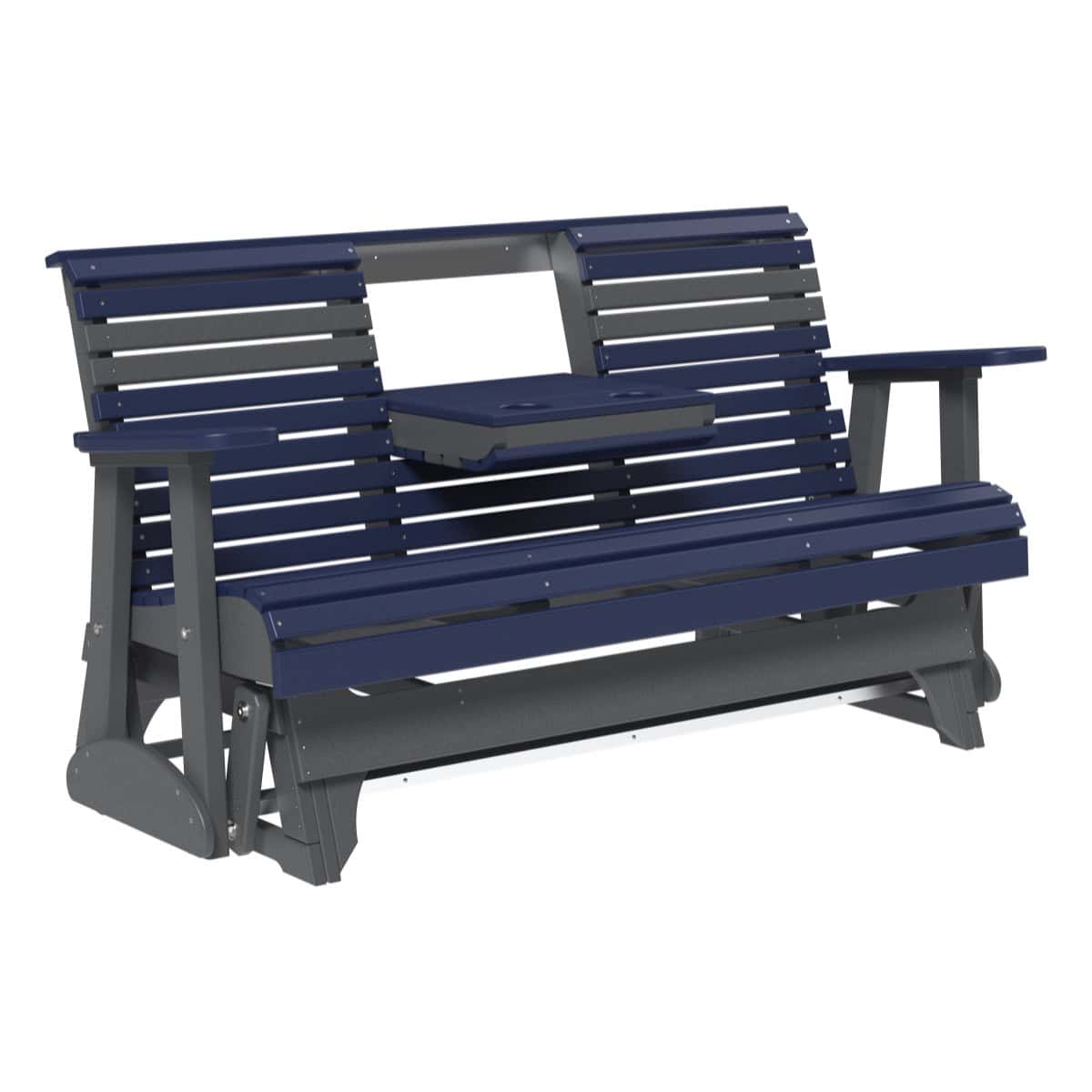 5ft Plain Poly Glider Chair Outdoor Glider