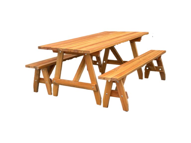 6' Picnic Table &amp; Benches – Durable Outdoor Seating Picnic Bench