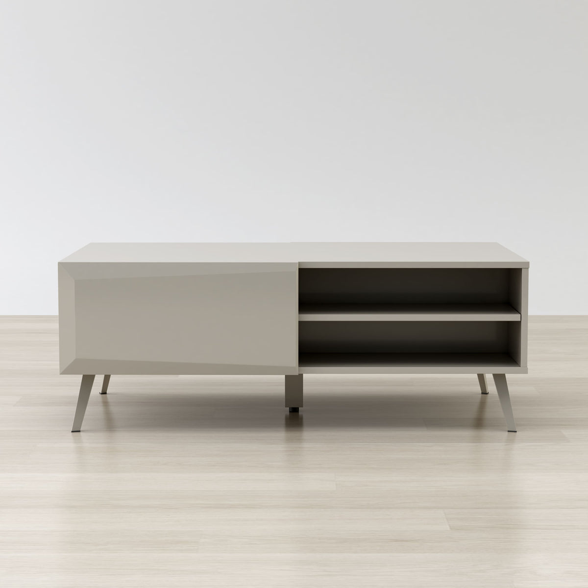 Altus 43" Coffee Table Gloss Grey Susan
