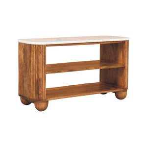 Beaumont Marble Shoe Bench Bench