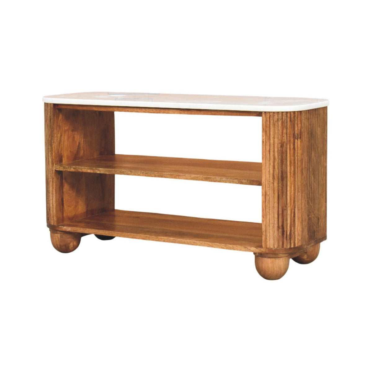 Beaumont Marble Shoe Bench Bench