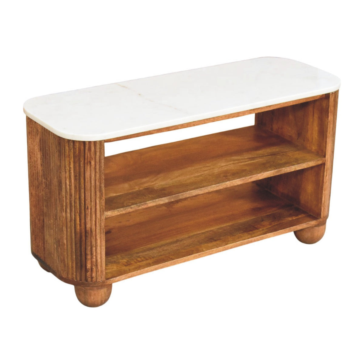 Beaumont Marble Shoe Bench Bench