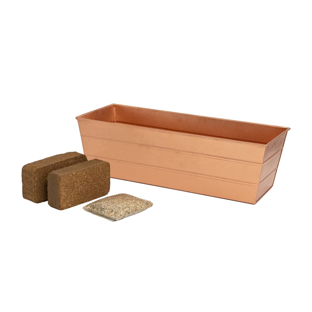 Medium White Bloom Box Garden Growing Kit with Clamp-On Brackets – A Versatile and Stylish Gardening Solution Achla Designs