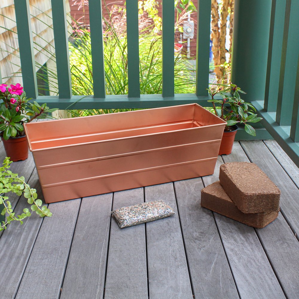 Medium White Bloom Box Garden Growing Kit with Clamp-On Brackets – A Versatile and Stylish Gardening Solution Achla Designs