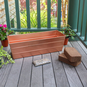 Medium White Bloom Box Garden Growing Kit with Clamp-On Brackets – A Versatile and Stylish Gardening Solution Achla Designs