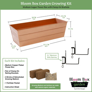 Medium Flower Box Tray Kit - Blue / White Achla Designs